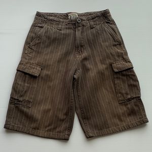 Prototype Olive Green with Stripes Cargo Shorts